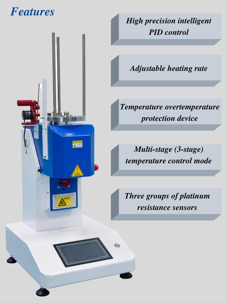 High Accuracy Temperature Control System Plastic and Rubber Melt Flow Index Tester
