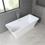 Custom Modern White Acrylic Free Standing Bathtubs For Hotel Home Bathroom