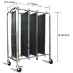 Stainless Steel Trolley Double Flashboard Pcb Storage Rack
