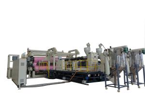 Quality Fast HDPE PE Geomembrane Single Screw Extruder Machine For 8000mm Width wholesale