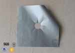 Silver PTFE Coated Fiberglass Fabric Stovetop Burner Protector Cover