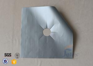 Quality Silver PTFE Coated Fiberglass Fabric Stovetop Burner Protector Cover wholesale