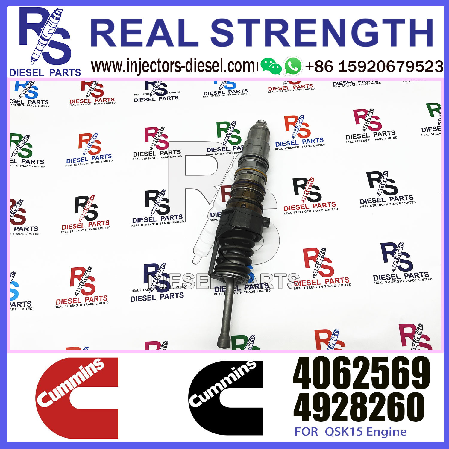 Mining Machinery Engines QSX15 ISX15 X15 Diesel Common Rail Fuel Injector 4010346 4062569