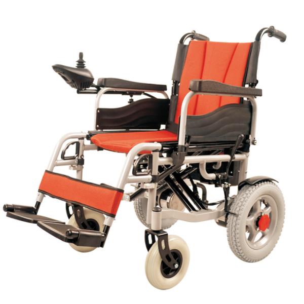 Fold Up Electric Foldable Power Wheelchair With Brushed Motor Lead Acid Battery