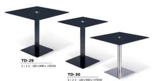 Quality Modern bar square black glass coffee table furniture wholesale