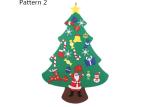 100*70 Cm Felt Christmas Decorations 1-3mm Thickness EN71 Standard