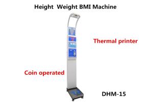 Quality Coin Operated Digital Body Weight Scale With Height Measurement 0.1cm 0.5kg Accuracy wholesale