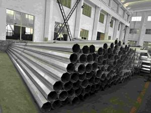 Quality 30FT Hot Dipped galvanised steel power pole For Overlap Or Flange Connection At 4-50 Meters Height wholesale