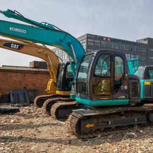 Quality Used 135 Kobelco Excavator Blue Paint Second Hand Kobelco135 13 Ton wholesale