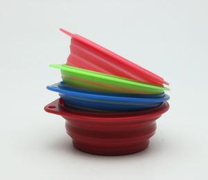 Quality Portable Foldable Plastic Pet Bowls Silicone Travel Bowl Eco - Friendly wholesale