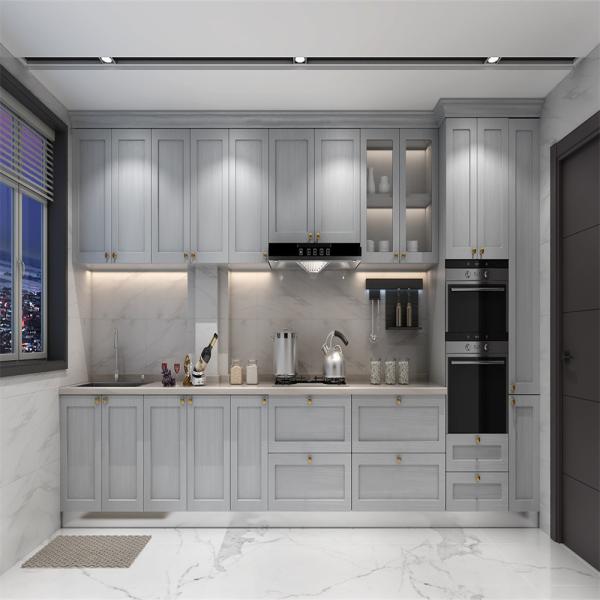 Villa/Apartment Kitchen Cabinets YALIG Atalanta Cucina 2022 Wood Veneer with