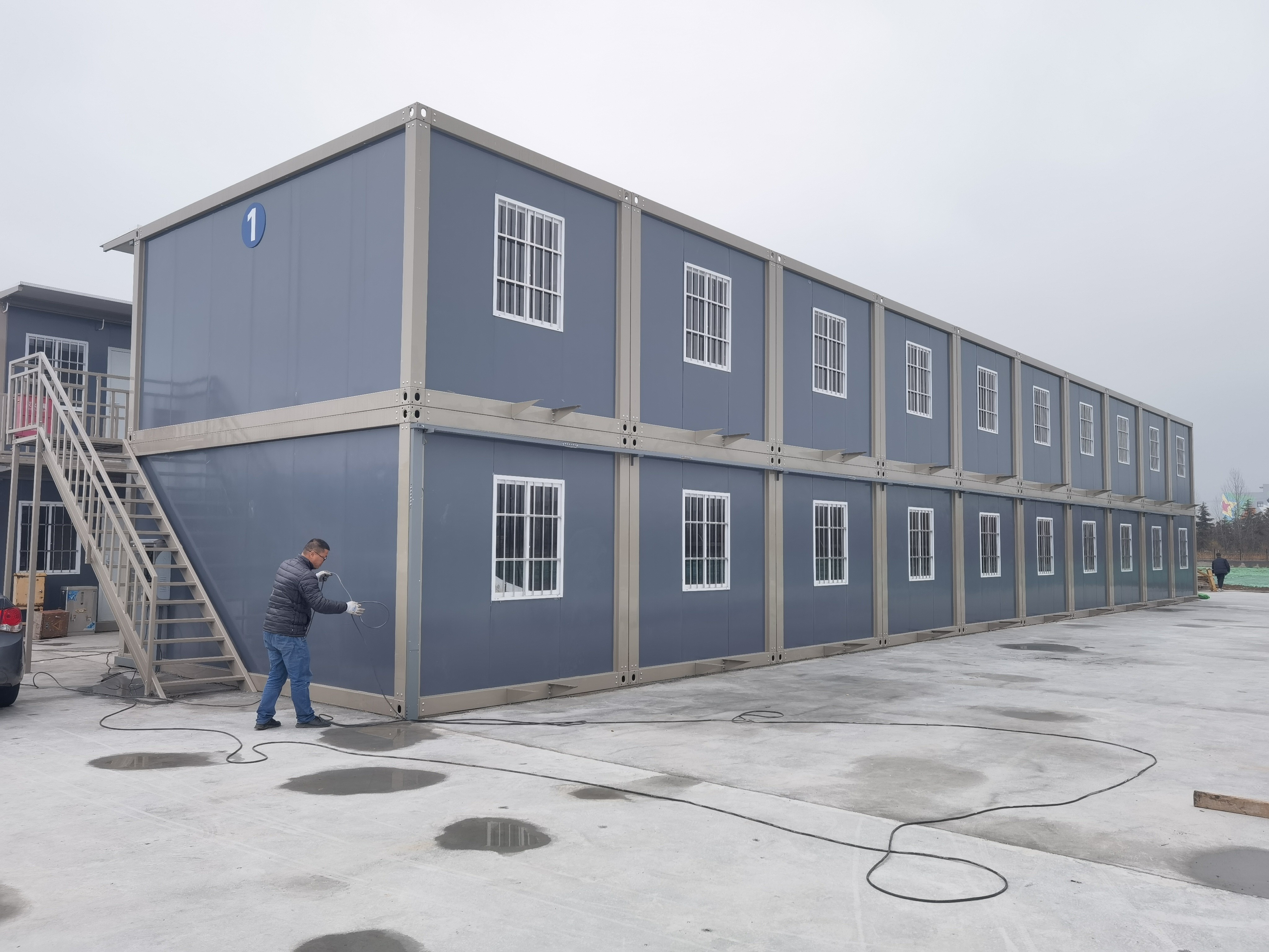 20ft 40ft Portable Site Office Container House Tiny Temporary Customized