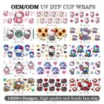 10000+ Designs New Designs Cartoon Character UV DTF Cup Wraps Transfer Sticker