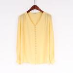 Soft Hand Feel V Neck Viscose Woven Fabric Clothing