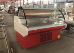 Fan Cooling Curved Glass R404a Deli Serve Over Counter Automatic Defrost