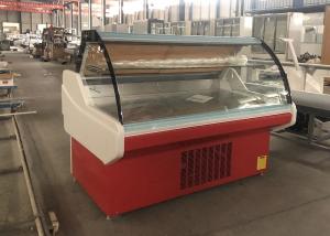 Quality Fan Cooling Curved Glass R404a Deli Serve Over Counter Automatic Defrost wholesale