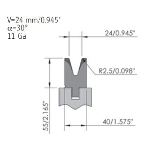 Quality High Toughness Press Brake Die Press Brake Tooling 500mm Bottom Die wholesale