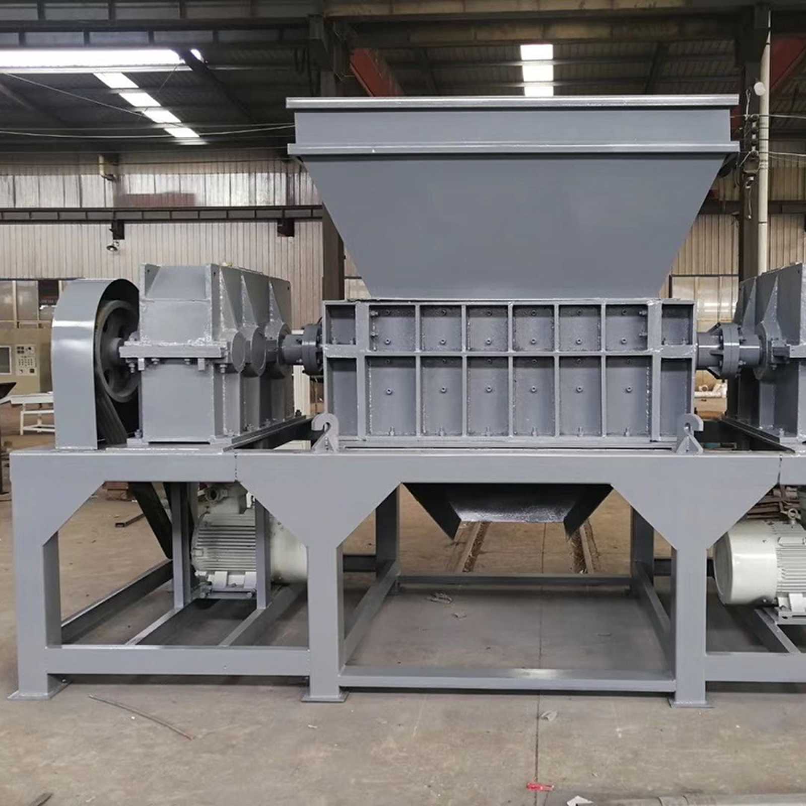 15-24RPM Tire Shredder for Waste Plastic Crusher High Output Scrap Shredder Machine