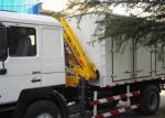 Durable Commercial Knuckle Boom Truck Mounted Crane , 3200kg 6.72 T.M Lifting