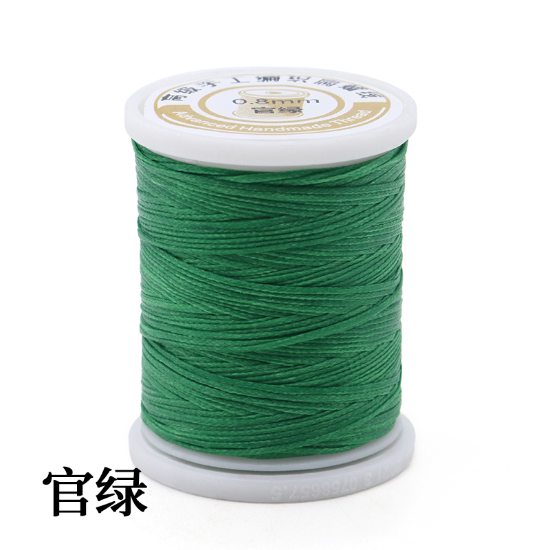 Crochet Bracelet Thread 0.8mm Strong and Durable Spun Wax Thread for Hand-stitched Knitting