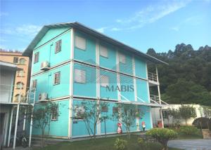 Quality Multistory Flat Pack Container House , Flat Pack Steel Storage Containers For Dormitory wholesale