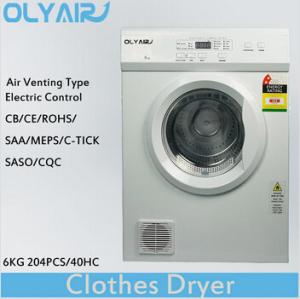 China OlyAir air vented clothes dryer 6Kg electric control OZ60-16EW Australia standard on sale