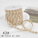 Christmas Brown Burlap Ribbon 5mm-45mm Wired Burlap Ribbon
