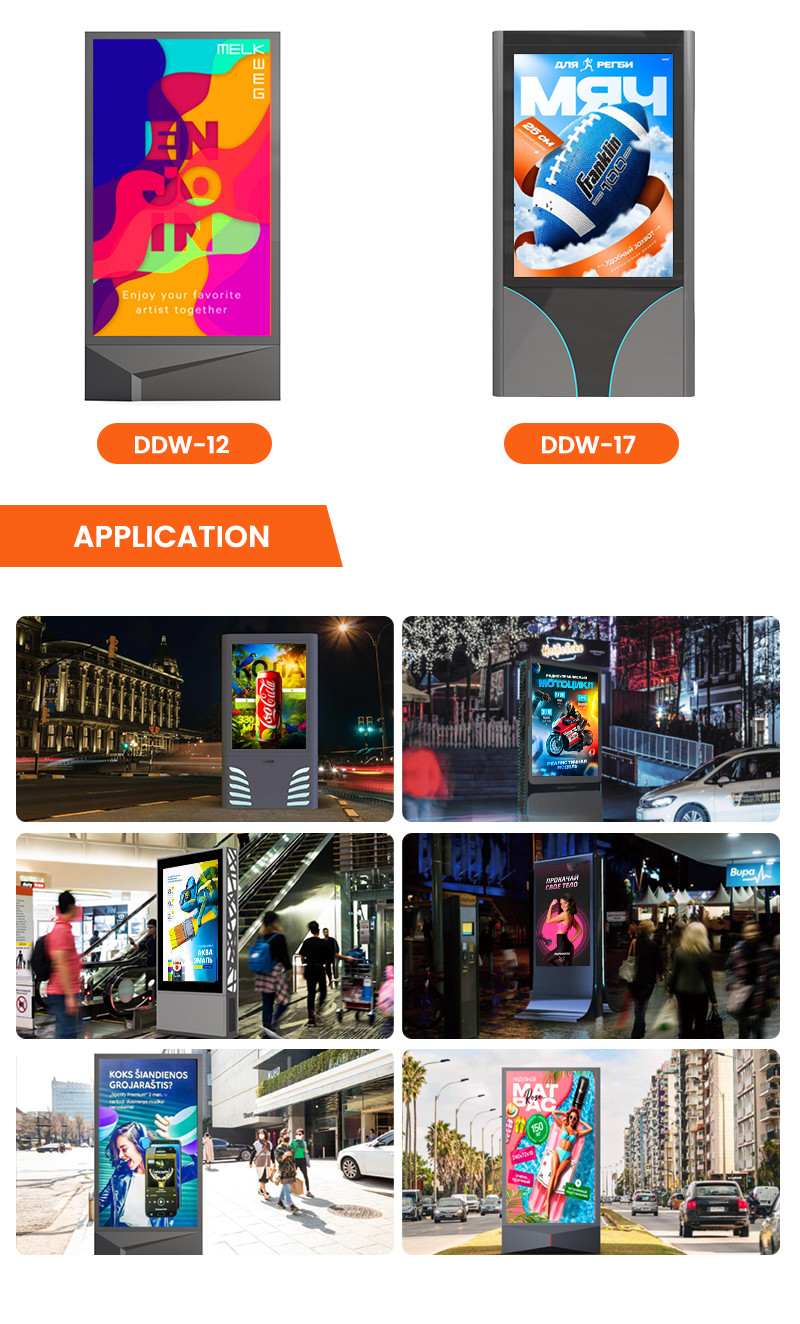 Easy installation 3840Hz IP65 waterproof P4 P5 P6 P8 P10 10000nits Outdoor LED Mupi led digital signage