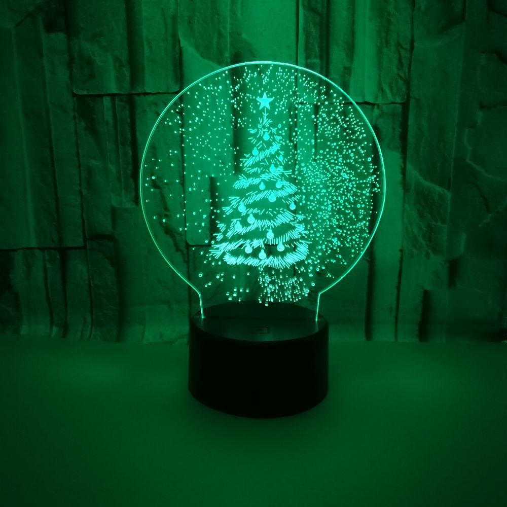 Christmas Gift 3D Night Lights Christmas Tree LED Lights Home Decor Lights Small Table Lamps