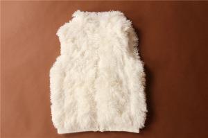 Quality 100% Polyester Children'S Winter Clothes Girl's White Plush Vest wholesale
