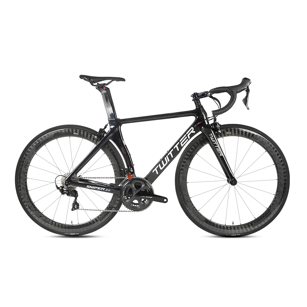 Carbon Fiber Fixed Gear Road Bike , 700c Disk Road Bike Skid Resistant