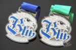 Sports School Awards Medals , Baseball Events Metal Medallion With Ribbons