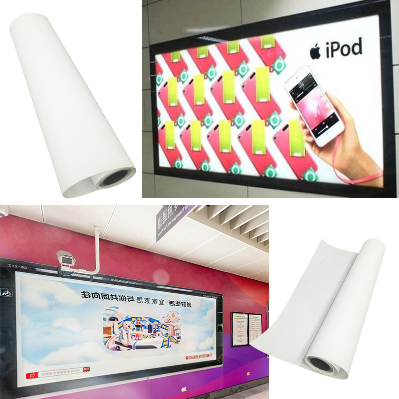 Waterproof Front Print Backlit Film 210 Microns PET Film For Advertisement Poster