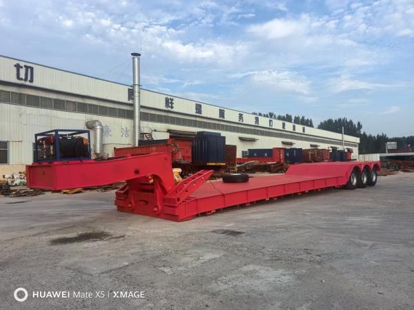 Fuwa/BPW Axle 120/150 Ton Low Loader/Lowbed/Lowboy Semi Trailers for Excavator