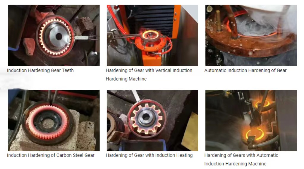 Induction hardening for gears