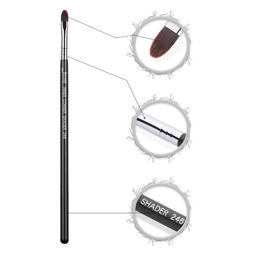 Small Synthetic Hair Jessup Makeup Brushes Inner Corner Shader