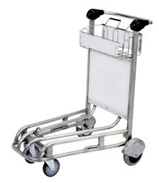 Portable 3 Wheels Smart Cart Airport , Luggage Cart Trolley For Hotel Staff, Airport Luggage Trolley