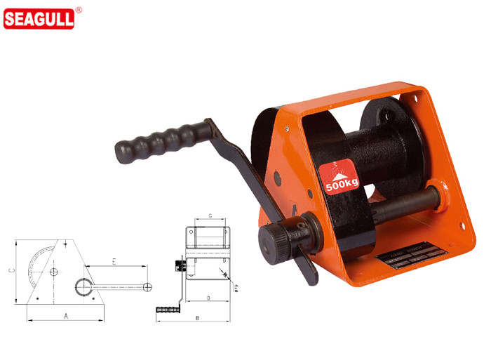 Seagull Hand lifting winch / Boat winch Single Speed 4 layers ,Model:HWG