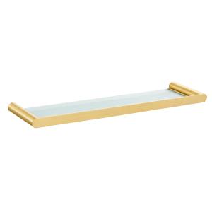 China 1 Tier Bathroom Glass Shelf SS304 Shower Storage Rack on sale