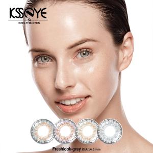 Quality Eco Colored Yearly 3 Tone Contact Lenses Natural Eye Lenses 14.5mm wholesale
