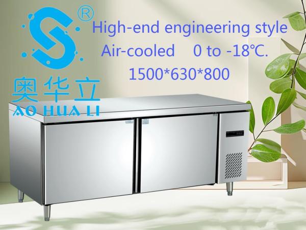 Space Saving 2 Door Commercial Freezer High Efficiency Commercial Kitchen