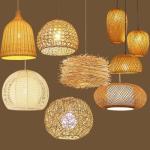 Handmade Modern Art Pendant Lights Bamboo Lamp Restaurant Hotel Rattan