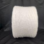 1.3cm NM12 Bleached White / Raw White Nylon Feather Yarn For Flat Machine