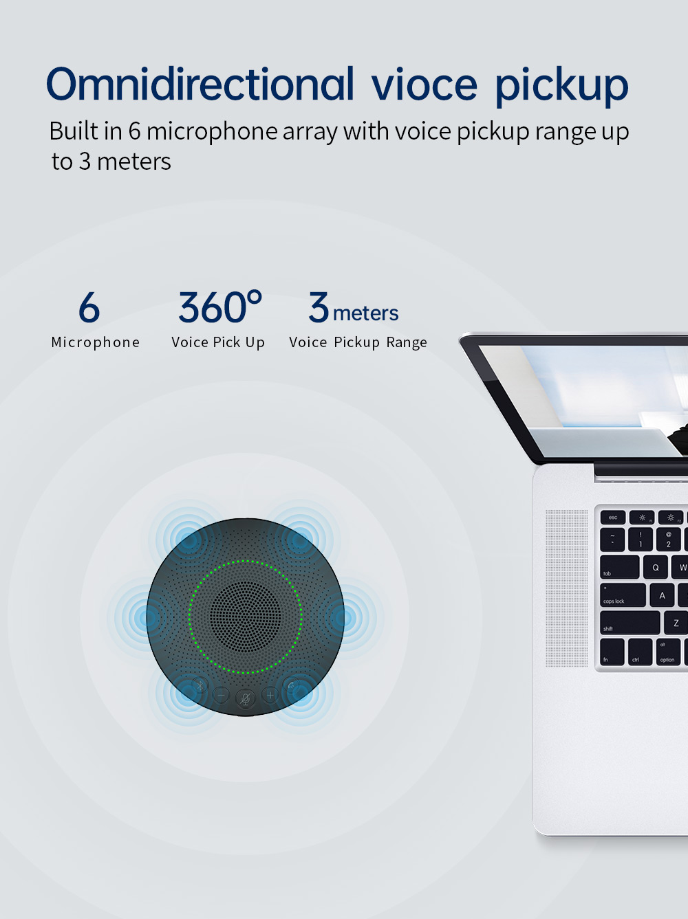 Online Meeting Portable usb&wireless omnidirectional microphone for meeting room conference system equipment