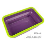 Healthy Food Grade Portable Storage Usage Flexible Silicone Rectangle Cream