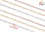 0.25mm Thickness Paperclip 304 Stainless Steel Necklace Chain Bulk