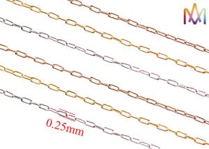 Quality 0.25mm Thickness Paperclip 304 Stainless Steel Necklace Chain Bulk wholesale