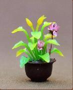 Quality model potted plant,model material,doll house decoration flower potted plant,artificial pot,1:25,3CM potted plant wholesale