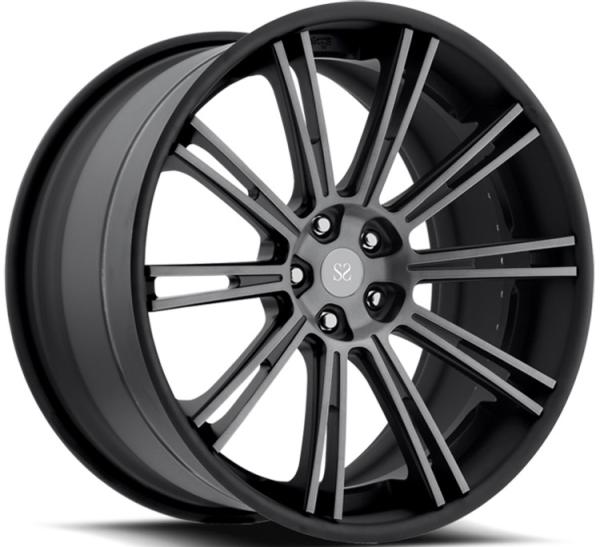 For Benz SLS-Class Black Machine Face 18 19 20 21 22 Inch 2-PC Forged Alloy