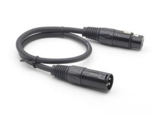 Quality Black 3 - Pin Xlr Cable Stage Lighting Accessories For Stage / Christmas Light wholesale